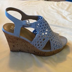 NEW So brand light blue cork sandals